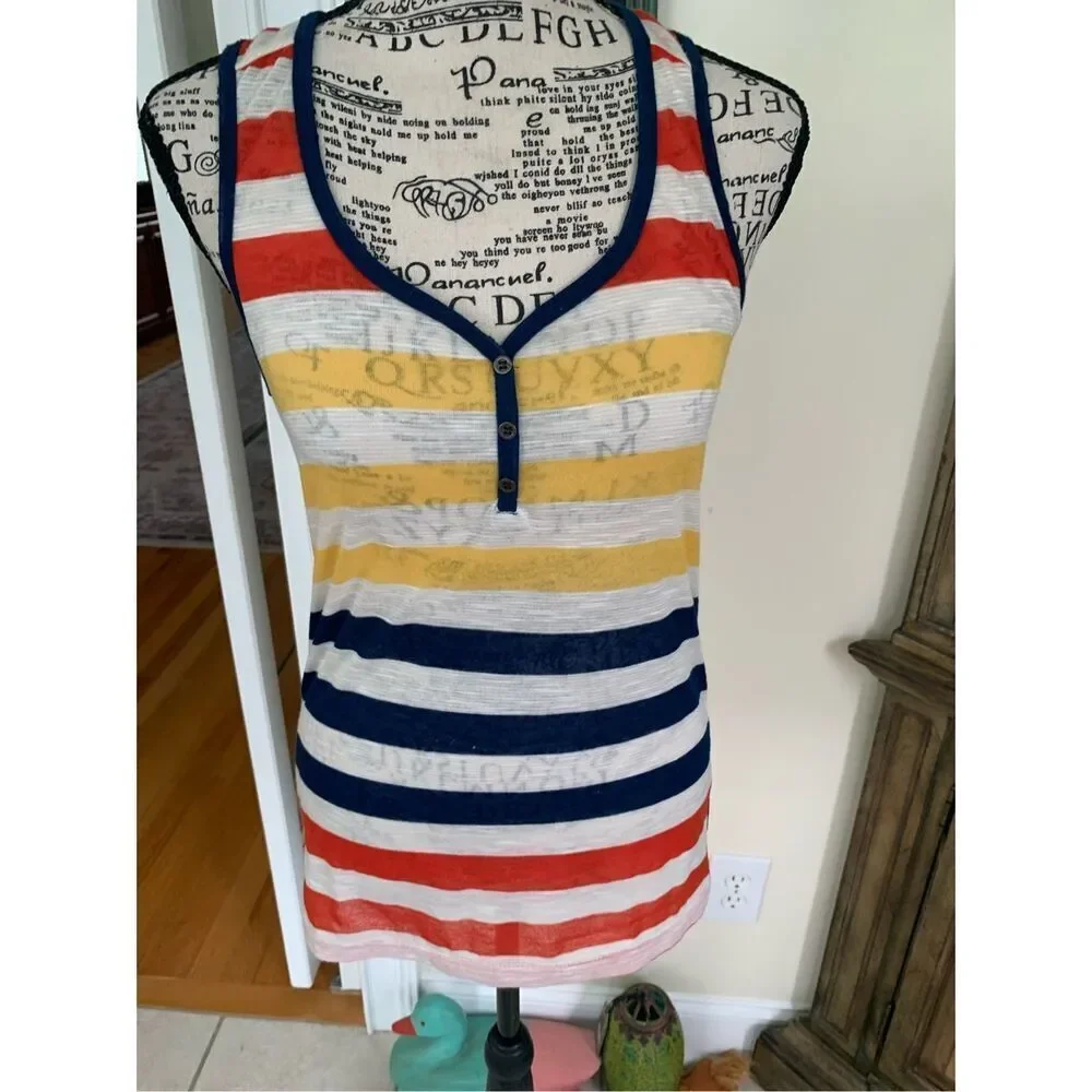 ColStory Razor Back Striped Tank NWOT - Picture 10 of 10